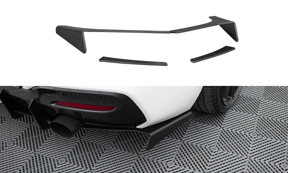 Street Pro Diffusor Flaps passend für BMW 1er F20/F21 M-Power FL schwarz matt
