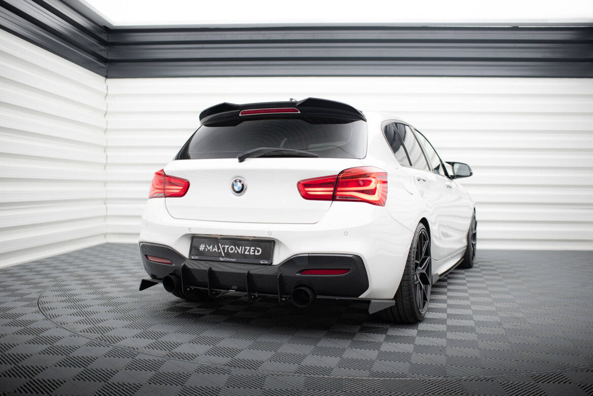 Street Pro Diffusor Flaps passend für BMW 1er F20/F21 M-Power FL schwarz matt