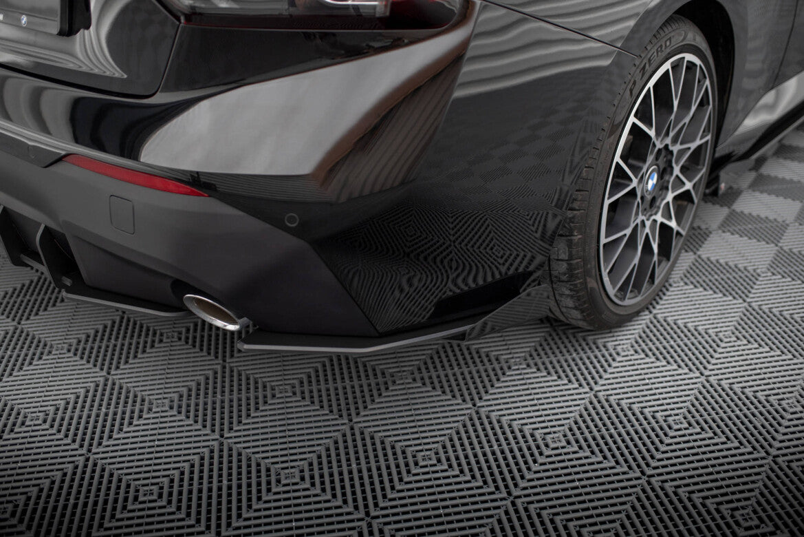 Street Pro Diffusor Flaps passend für BMW 2 Coupe G42 schwarz matt + Hochglanz Flaps