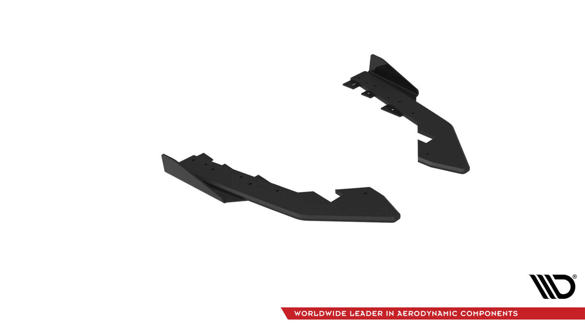 Street Pro Diffusor Flaps passend für BMW 2 Coupe G42 schwarz matt + Hochglanz Flaps