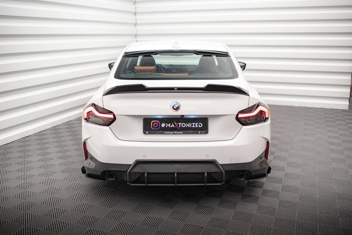 Street Pro Diffusor Flaps passend für BMW 2 Coupe M-Paket G42 schwarz matt + Hochglanz Flaps