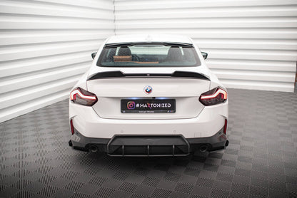 Street Pro Diffusor Flaps passend für BMW 2 Coupe M-Paket G42 schwarz matt + Hochglanz Flaps