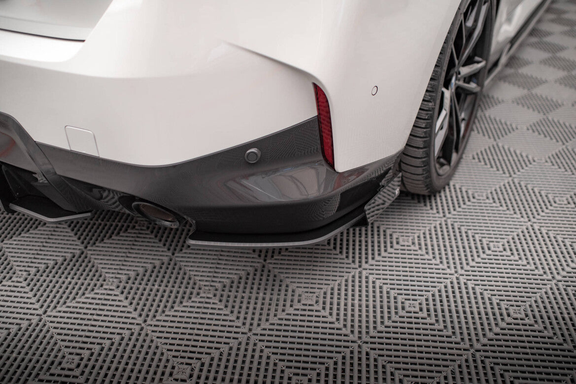 Street Pro Diffusor Flaps passend für BMW 2 Coupe M-Paket G42 schwarz matt + Hochglanz Flaps