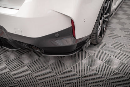 Street Pro Diffusor Flaps passend für BMW 2 Coupe M-Paket G42 schwarz matt + Hochglanz Flaps