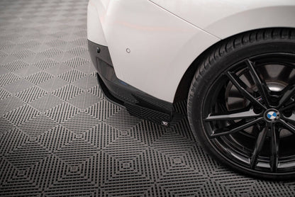Street Pro Diffusor Flaps passend für BMW 2 Coupe M-Paket G42 schwarz matt + Hochglanz Flaps