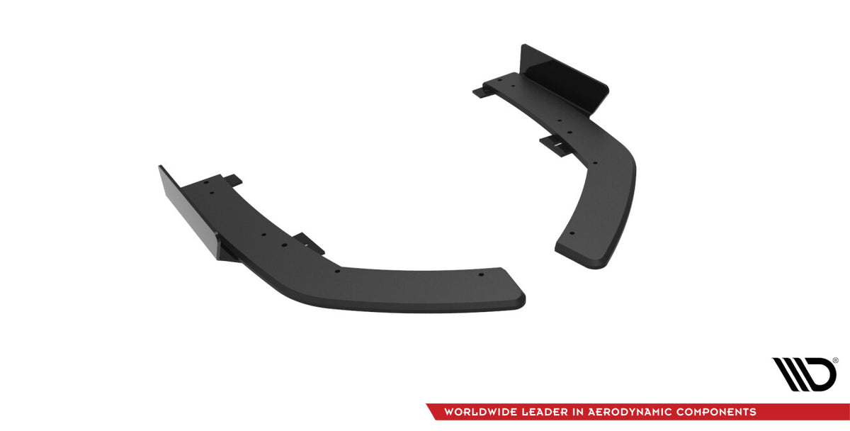 Street Pro Diffusor Flaps passend für BMW 2 Coupe M-Paket G42 schwarz matt + Hochglanz Flaps