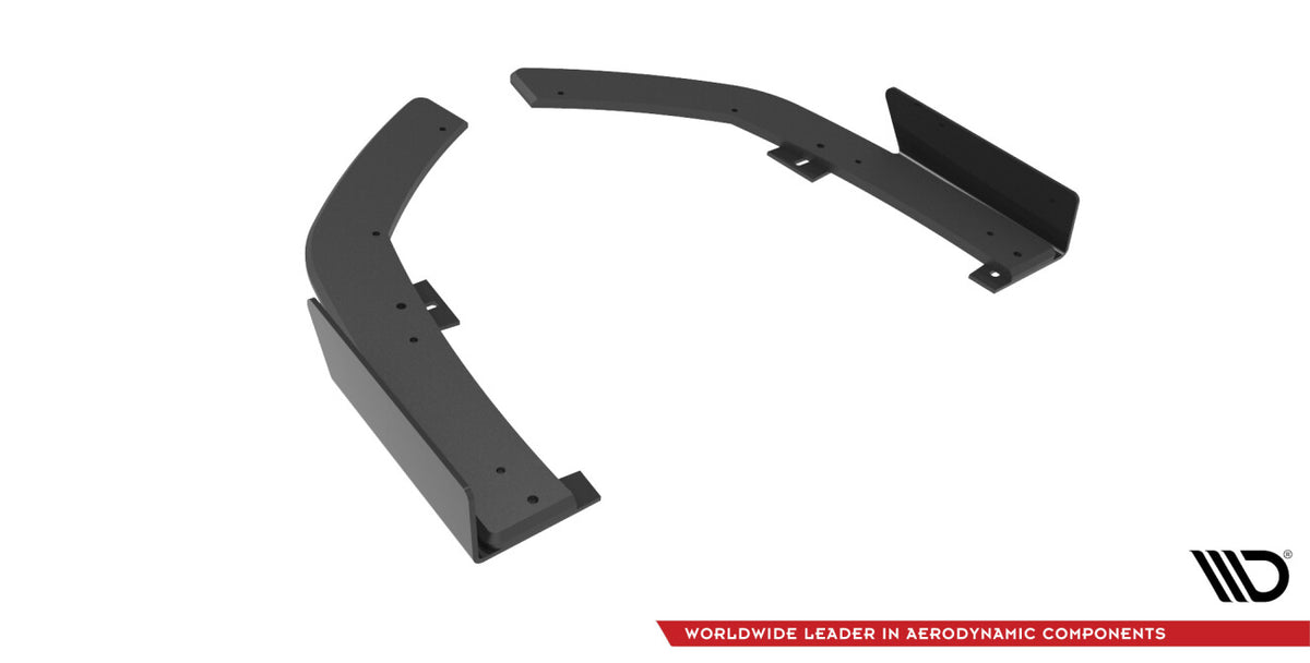 Street Pro Diffusor Flaps passend für BMW 2 Coupe M-Paket G42 schwarz matt + Hochglanz Flaps