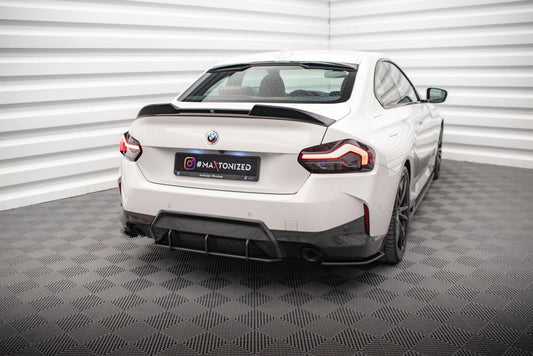 Street Pro Diffusor Flaps passend für BMW 2 Coupe M-Paket G42 schwarz matt
