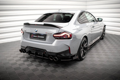 Street Pro Diffusor Flaps passend für BMW 2 Coupe M240i G42 schwarz matt + Hochglanz Flaps