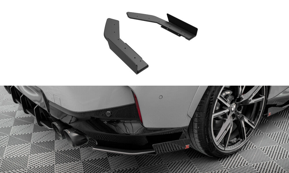 Street Pro Diffusor Flaps passend für BMW 2 Coupe M240i G42 schwarz matt + Hochglanz Flaps