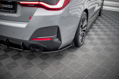 Street Pro Diffusor Flaps passend für BMW 4er Gran Coupe M-Paket G26 schwarz matt