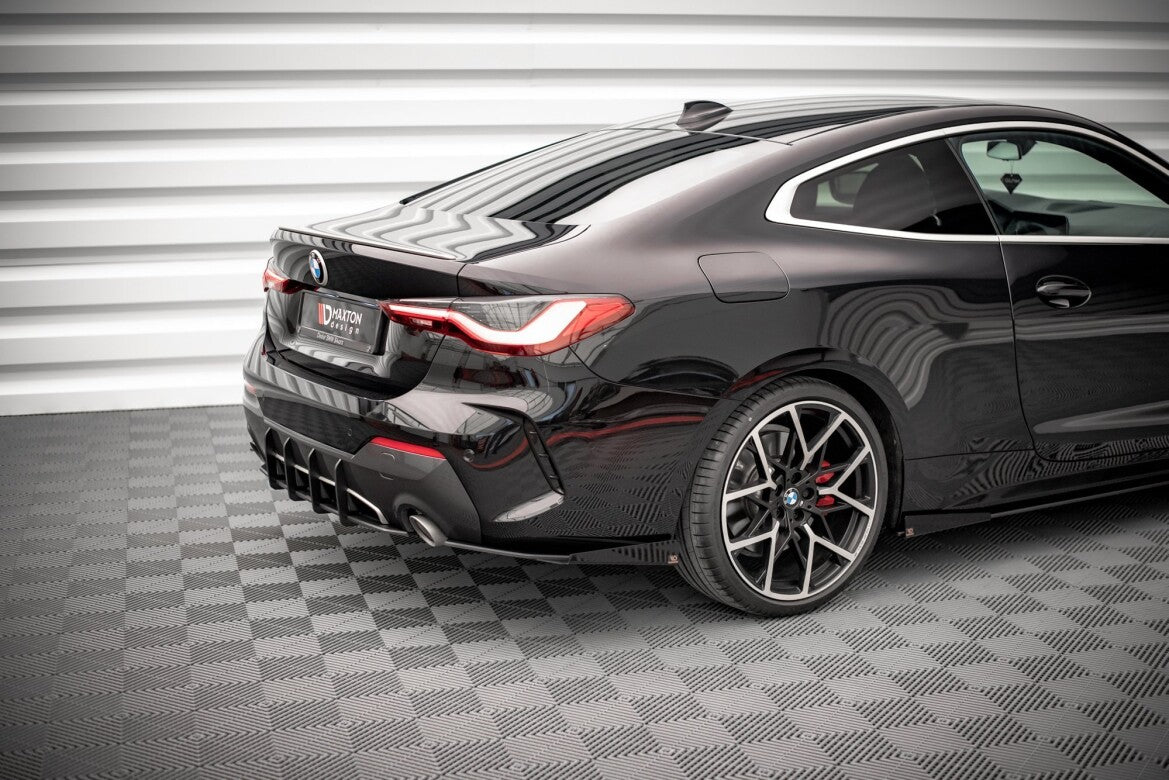 Street Pro Diffusor Flaps passend für BMW 4er M-Paket G22 / G23 / G22 FL / G23 FL schwarz matt + Hochglanz Flaps