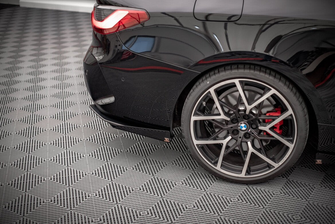 Street Pro Diffusor Flaps passend für BMW 4er M-Paket G22 / G23 / G22 FL / G23 FL schwarz matt + Hochglanz Flaps