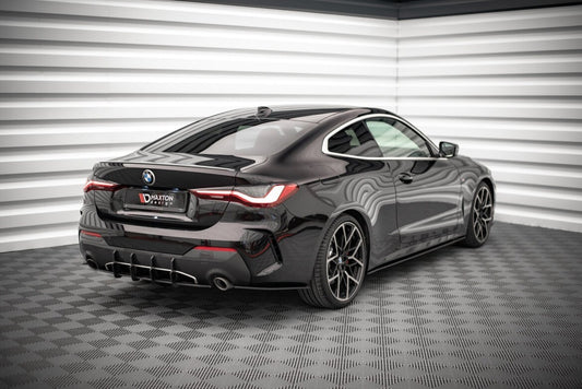 Street Pro Diffusor Flaps passend für BMW 4er M-Paket G22 / G23 / G22 FL / G23 FL schwarz matt