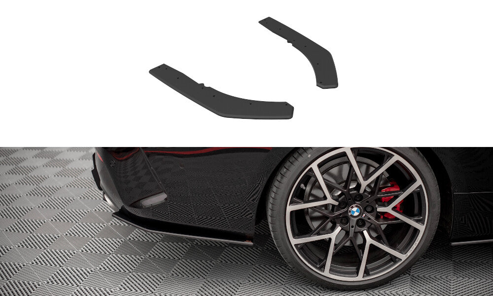 Street Pro Diffusor Flaps passend für BMW 4er M-Paket G22 / G23 / G22 FL / G23 FL schwarz matt