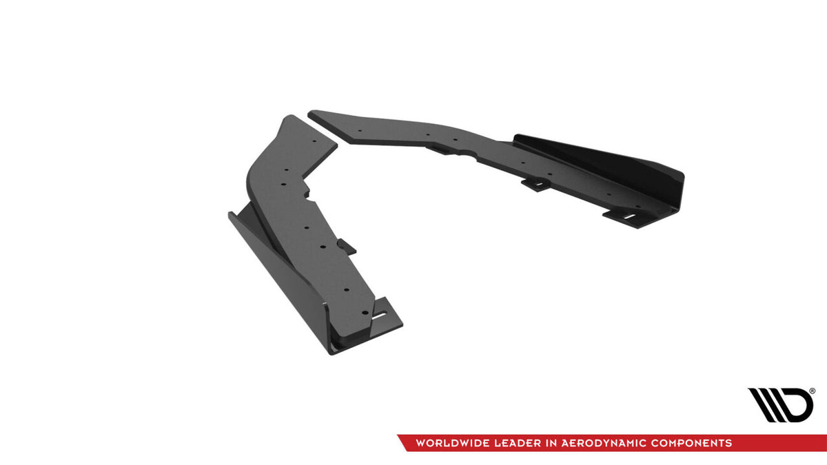 Street Pro Diffusor Flaps passend für BMW 4er35i Coupe M-Paket F32 schwarz matt + Hochglanz Flaps