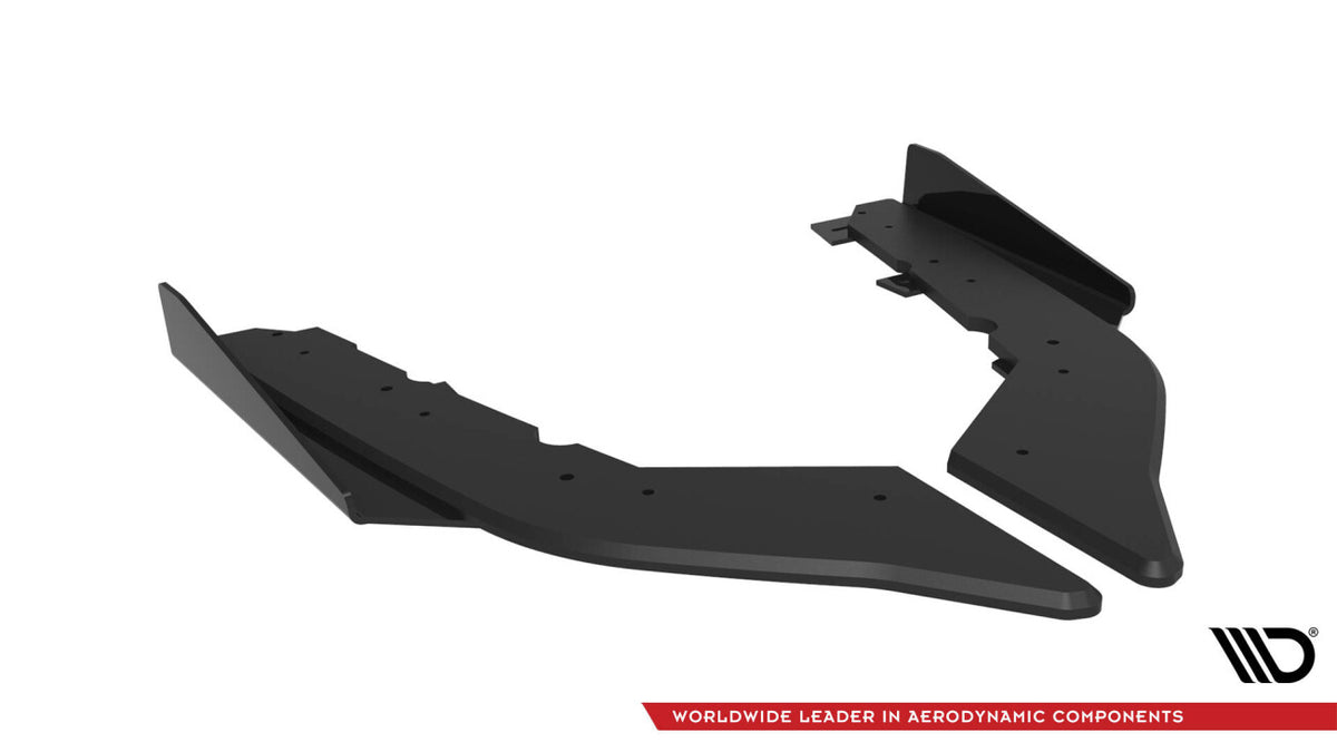Street Pro Diffusor Flaps passend für BMW 4er35i Coupe M-Paket F32 schwarz matt + Hochglanz Flaps