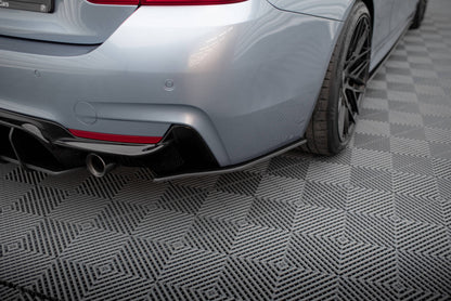 Street Pro Diffusor Flaps passend für BMW 4er35i Coupe M-Paket F32 schwarz matt