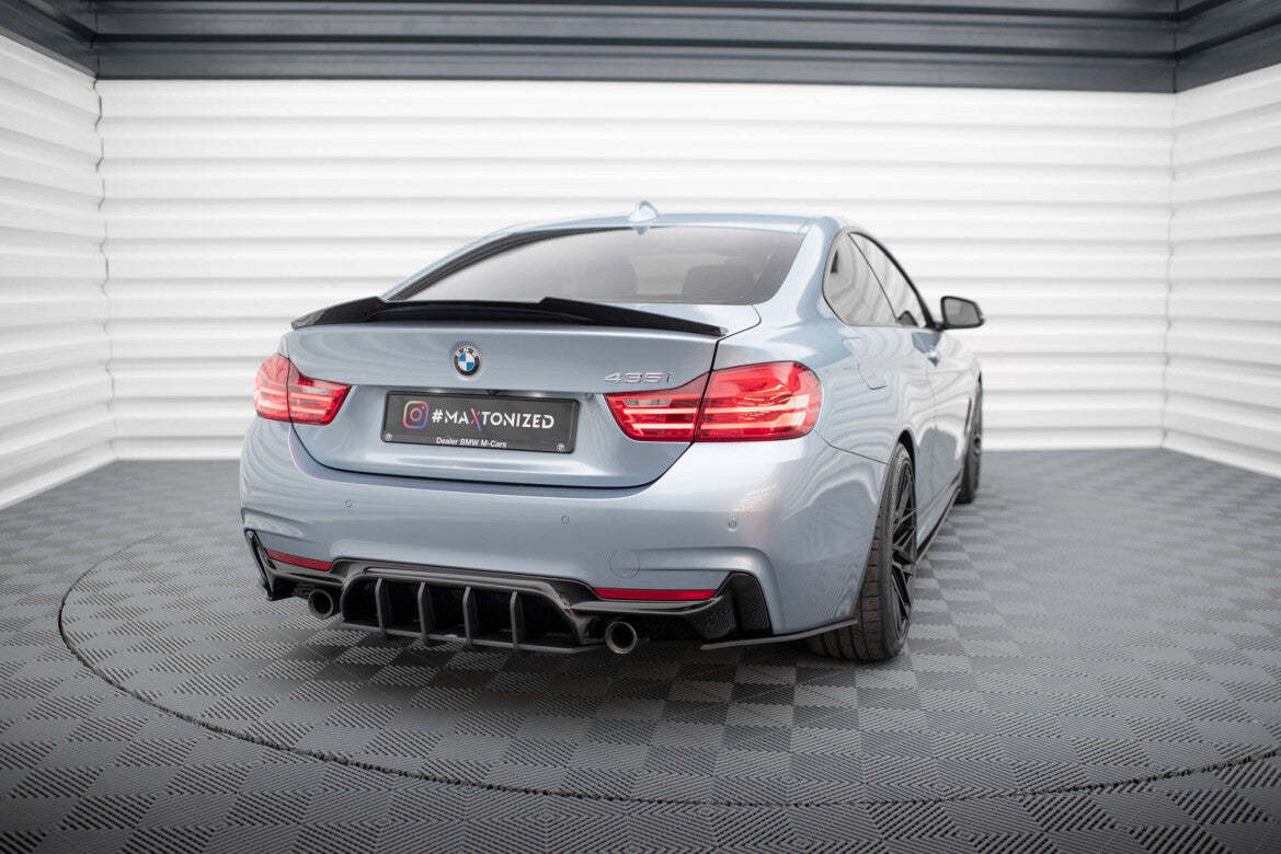 Street Pro Diffusor Flaps passend für BMW 4er35i Coupe M-Paket F32 schwarz matt
