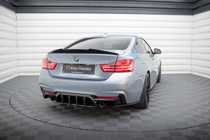 Street Pro Diffusor Flaps passend für BMW 4er35i Coupe M-Paket F32 schwarz matt