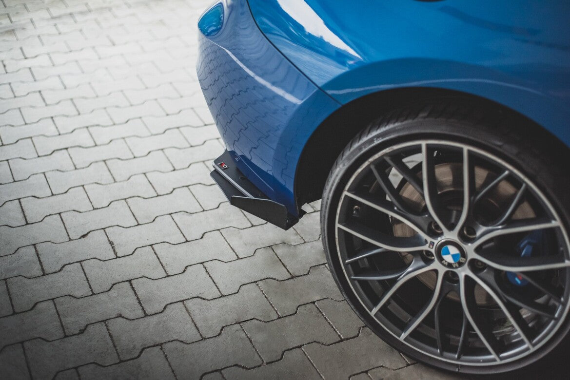 Street Pro Diffusor Flaps passend für BMW M135i F20 schwarz matt + Hochglanz Flaps
