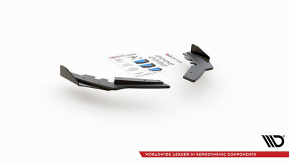 Street Pro Diffusor Flaps passend für BMW M135i F20 schwarz matt + Hochglanz Flaps