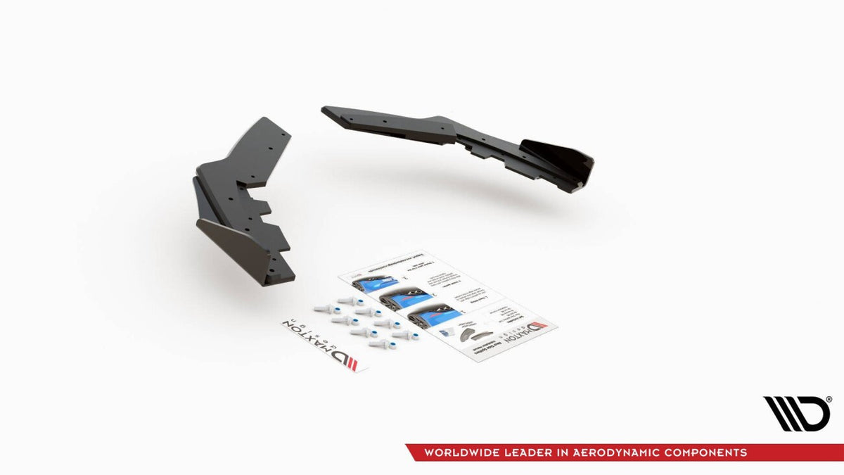 Street Pro Diffusor Flaps passend für BMW M135i F20 schwarz matt + Hochglanz Flaps