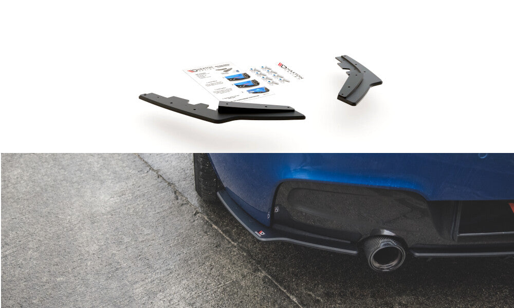 Street Pro Diffusor Flaps passend für BMW M135i F20 schwarz matt