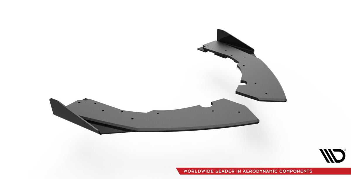 Street Pro Diffusor Flaps passend für BMW M2 F87 schwarz matt + Hochglanz Flaps