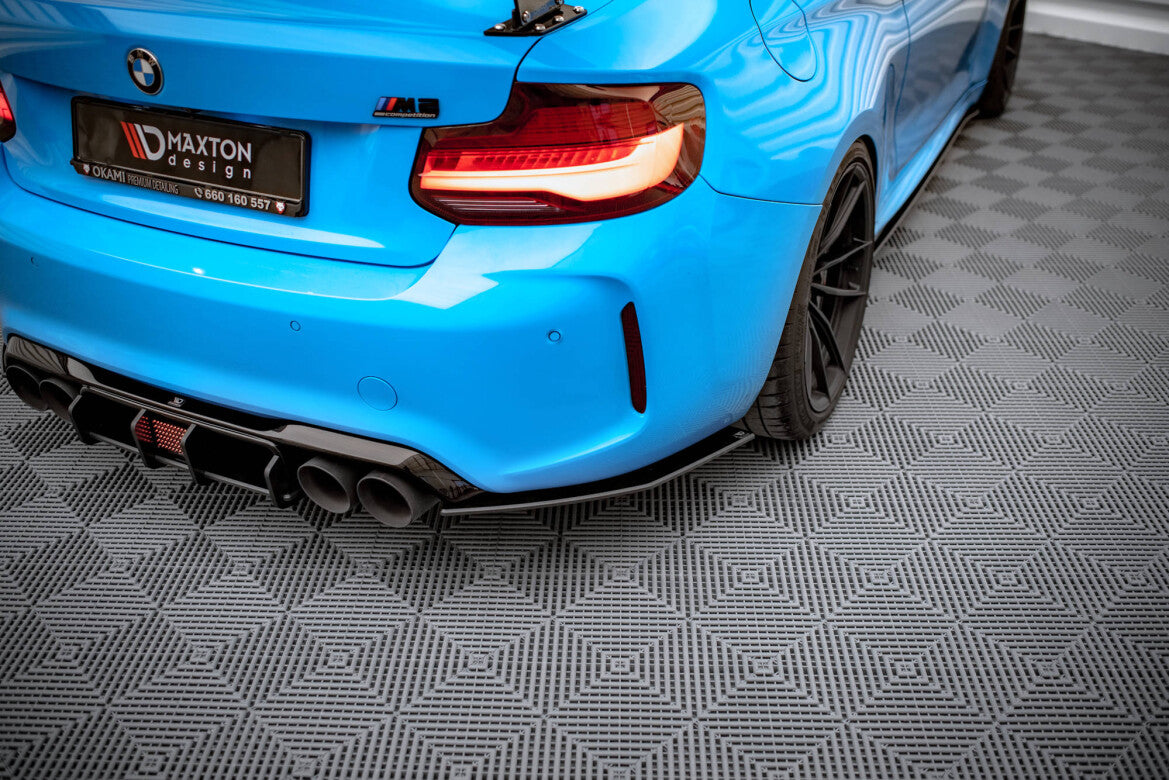 Street Pro Diffusor Flaps passend für BMW M2 F87 schwarz matt