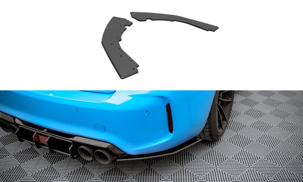 Street Pro Diffusor Flaps passend für BMW M2 F87 schwarz matt