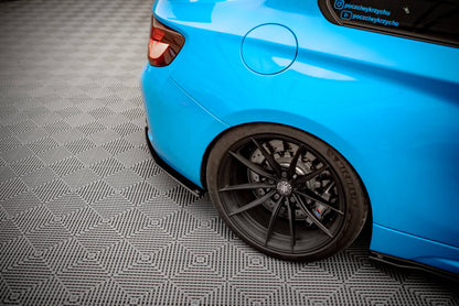 Street Pro Diffusor Flaps passend für BMW M2 F87 schwarz matt