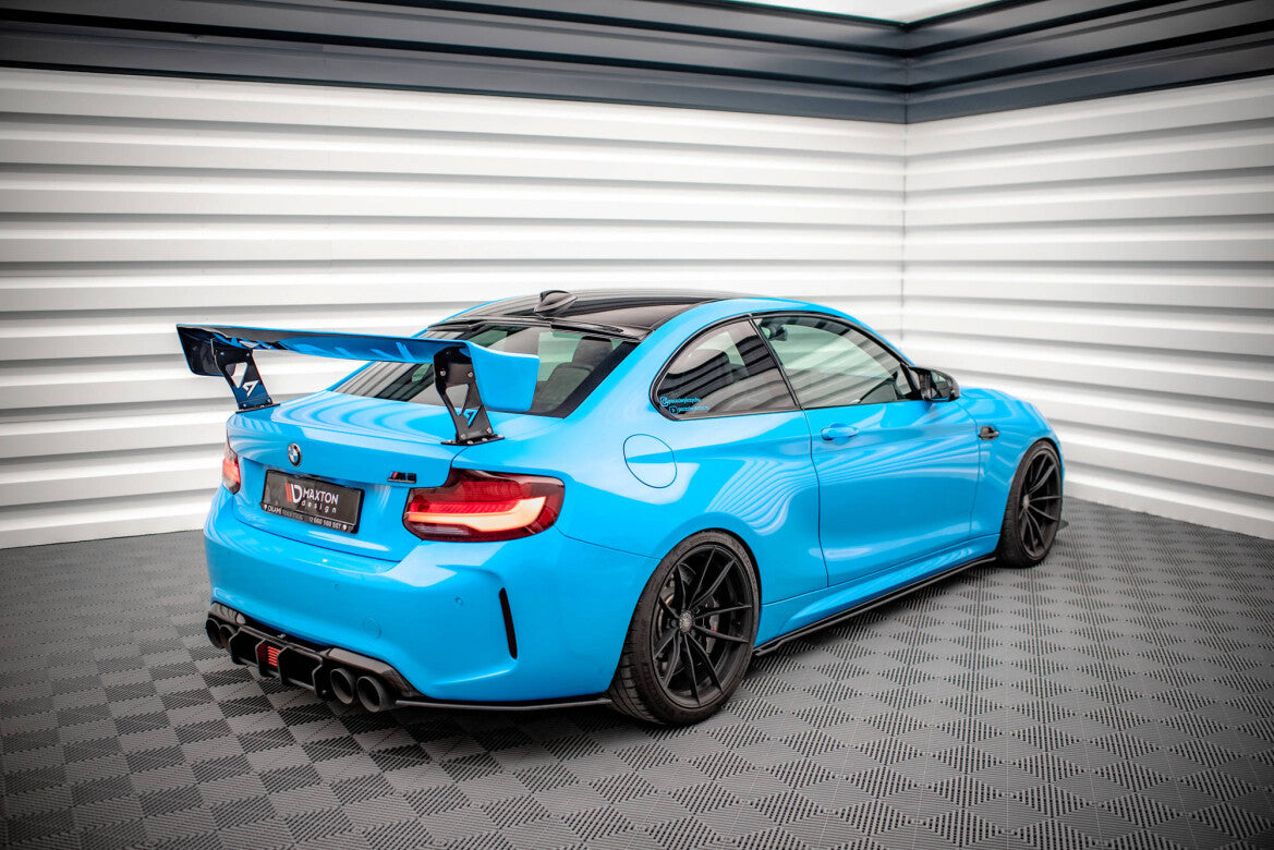 Street Pro Diffusor Flaps passend für BMW M2 F87 schwarz matt