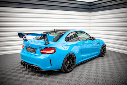 Street Pro Diffusor Flaps passend für BMW M2 F87 schwarz matt