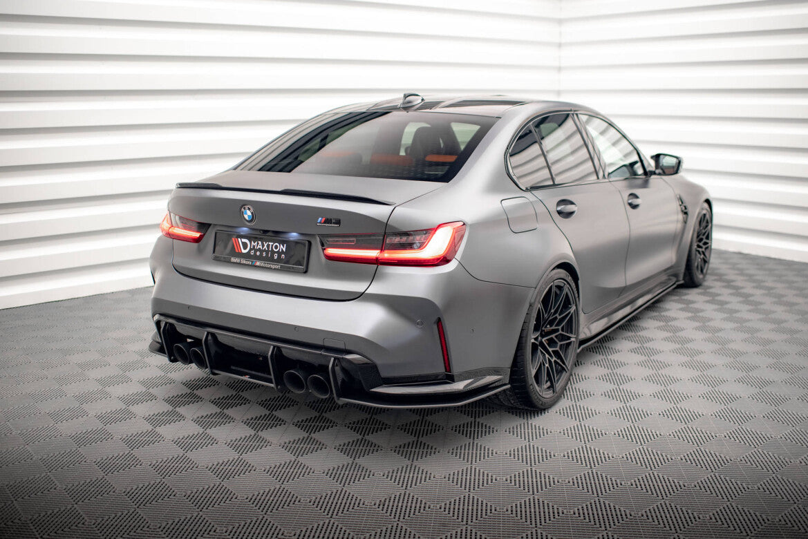 Street Pro Diffusor Flaps passend für BMW M3 Limousine / Touring G80 / G81 schwarz matt