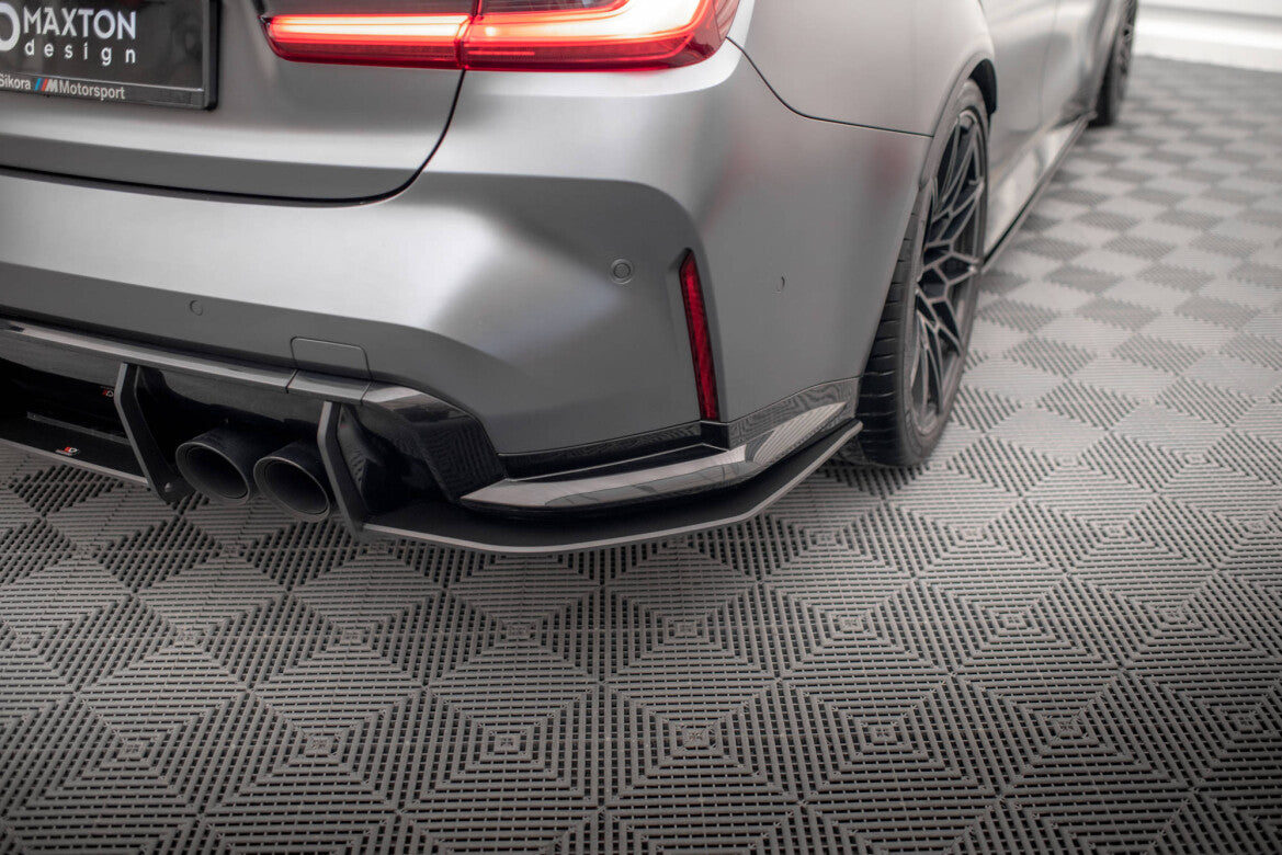 Street Pro Diffusor Flaps passend für BMW M3 Limousine / Touring G80 / G81 schwarz matt