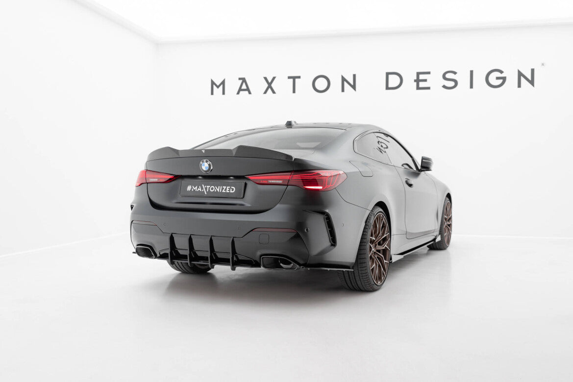 Street Pro Diffusor Flaps passend für BMW M440i G22 / G23 / G22 FL / G23 FL schwarz matt