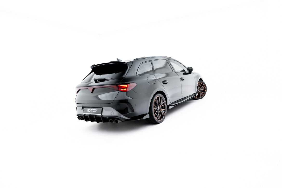 Street Pro Diffusor Flaps passend für CUPRA Leon ST Mk1 FL schwarz matt + Hochglanz Flaps