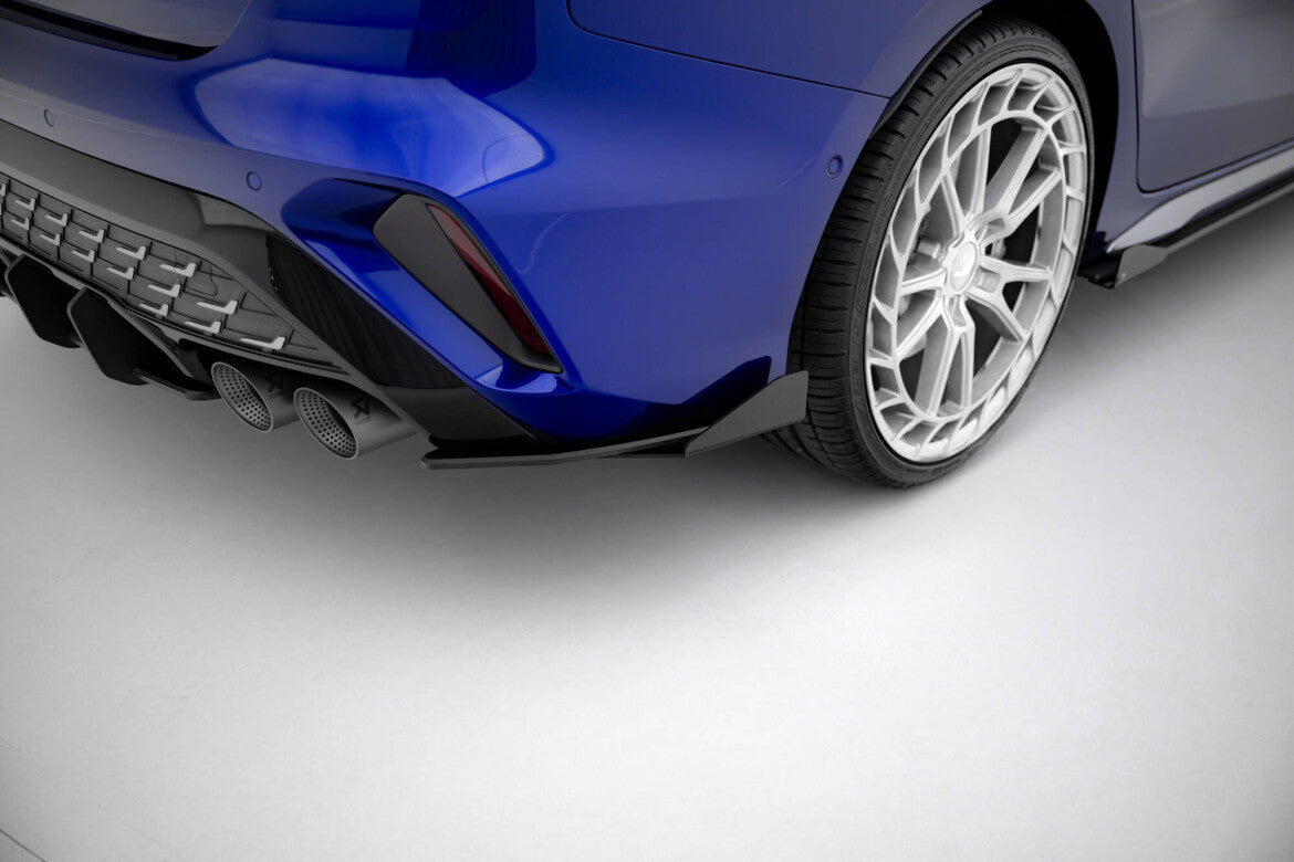 Street Pro Diffusor Flaps passend für Ford Audi S3 Limousine 8Y FL schwarz matt + Hochglanz Flaps