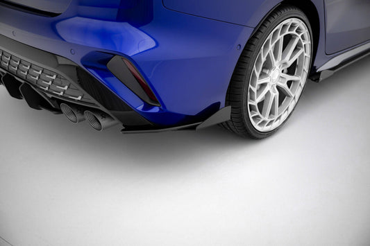 Street Pro Diffusor Flaps passend für Ford Audi S3 Limousine 8Y FL schwarz matt + Hochglanz Flaps