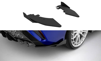 Street Pro Diffusor Flaps passend für Ford Audi S3 Limousine 8Y FL schwarz matt + Hochglanz Flaps