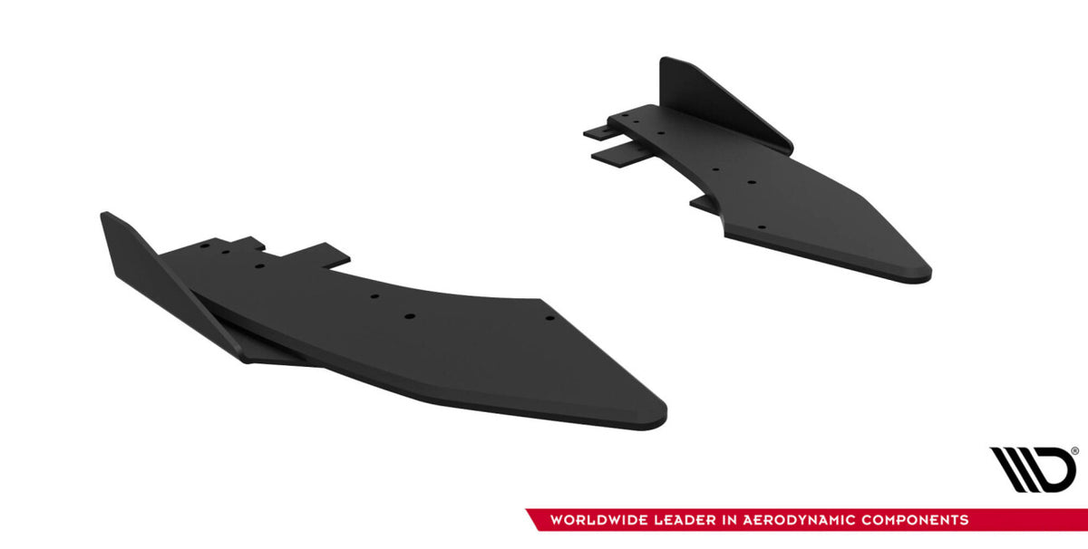 Street Pro Diffusor Flaps passend für Ford Audi S3 Limousine 8Y FL schwarz matt + Hochglanz Flaps