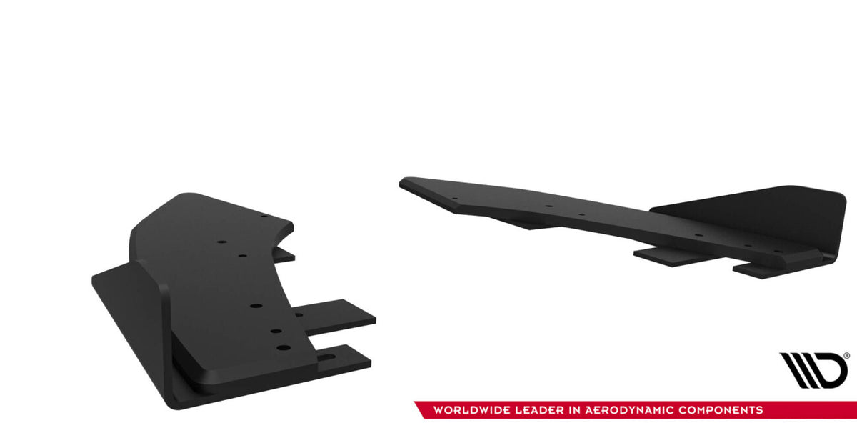 Street Pro Diffusor Flaps passend für Ford Audi S3 Limousine 8Y FL schwarz matt + Hochglanz Flaps