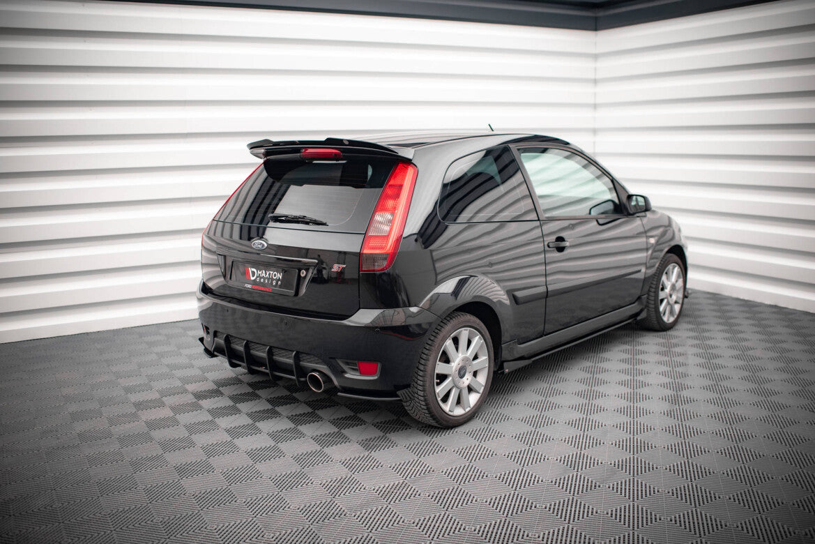 Street Pro Diffusor Flaps passend für Ford Fiesta ST Mk6 schwarz matt + Hochglanz Flaps
