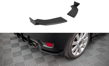 Street Pro Diffusor Flaps passend für Ford Fiesta ST Mk6 schwarz matt + Hochglanz Flaps