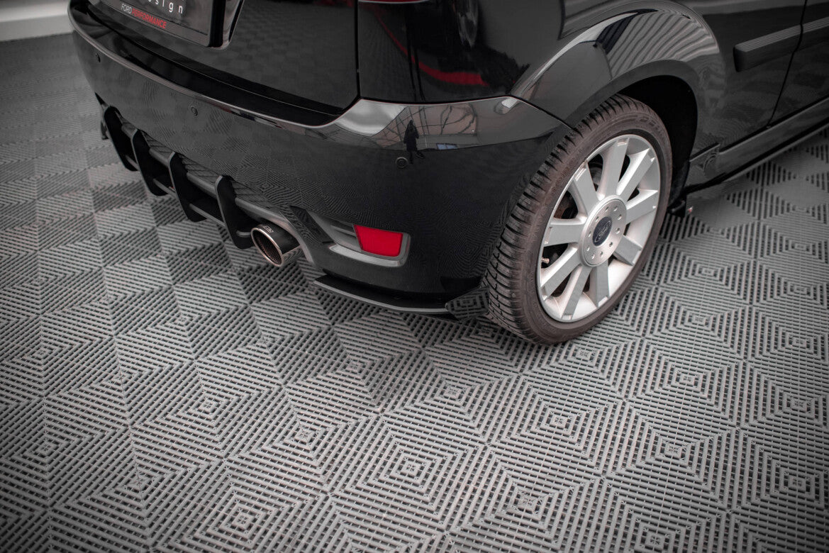 Street Pro Diffusor Flaps passend für Ford Fiesta ST Mk6 schwarz matt + Hochglanz Flaps