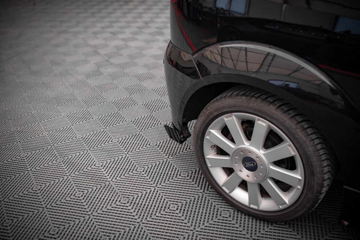Street Pro Diffusor Flaps passend für Ford Fiesta ST Mk6 schwarz matt + Hochglanz Flaps