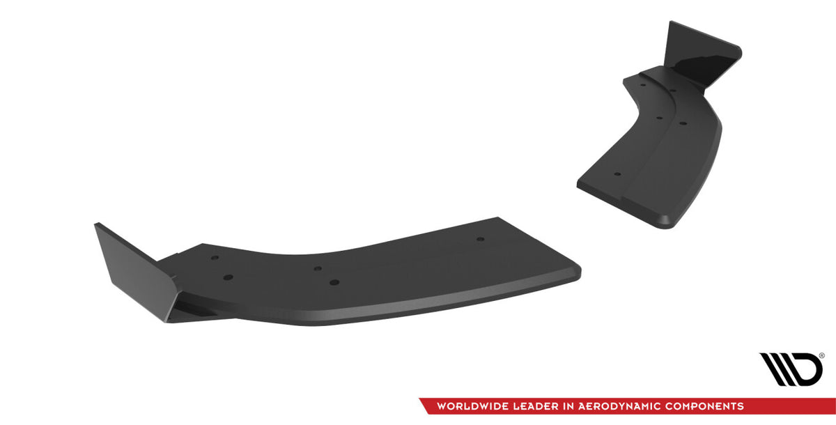 Street Pro Diffusor Flaps passend für Ford Fiesta ST Mk6 schwarz matt + Hochglanz Flaps