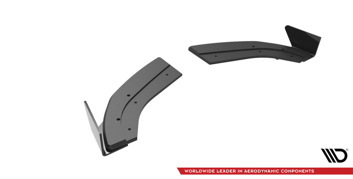 Street Pro Diffusor Flaps passend für Ford Fiesta ST Mk6 schwarz matt + Hochglanz Flaps