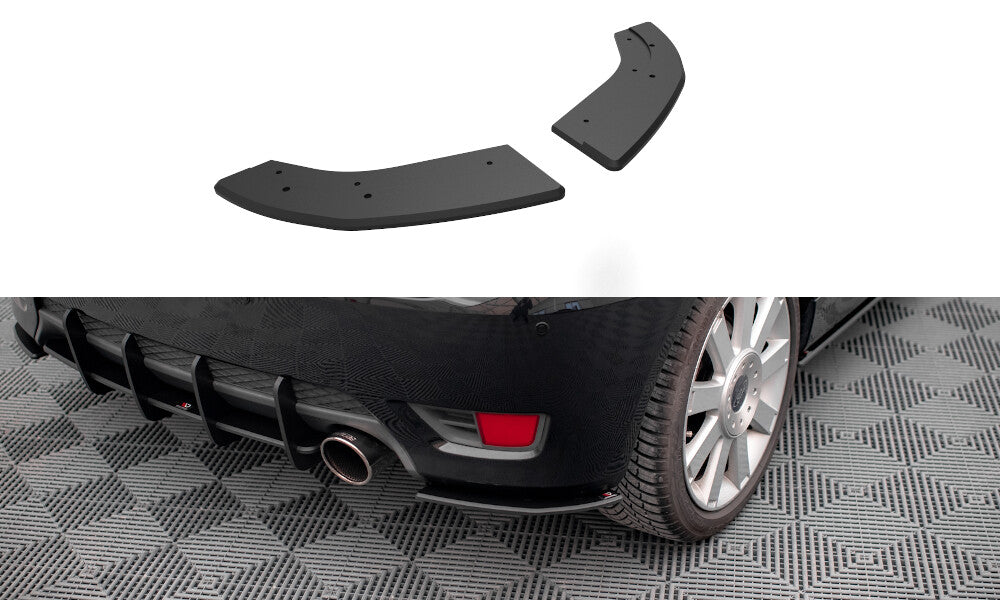 Street Pro Diffusor Flaps passend für Ford Fiesta ST Mk6 schwarz matt